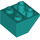 LEGO Dark Turquoise Sklon 2 x 2 (45°) Převrácený s plochou distanční vložkou vespod (3660)