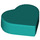 LEGO Dark Turquoise Dlaždice 1 x 1 Heart (5529 / 39739)