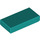 LEGO Dark Turquoise Dlaždice 1 x 2 s Groove (3069 / 30070)