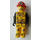 LEGO Fireman s White Moustache a 01 na Helma Minifigurka