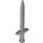 LEGO Flat Silver Dlouho meč s Thick Crossguard (18031)
