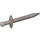 LEGO Flat Silver Dlouho meč s Thin Crossguard (98370)