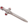LEGO Flat Silver meč s Průhledný Red Jewels (68503)