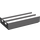 LEGO Flat Silver Dlaždice 1 x 2 Mřížka (se spodní drážkou) (2412 / 30244)