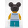 LEGO Dívka s Striped Svetr s Turquoise Nohy Minifigurka