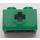 LEGO Green Kostka 1 x 2 s osa otvorem (&#039;+&#039; Otevření a spodní držák čepu) (32064)