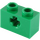 LEGO Green Kostka 1 x 2 s osa otvorem (&#039;+&#039; Otevírací a spodní trubice) (31493 / 32064)