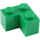 LEGO Green Kostka 2 x 2 Roh (2357)