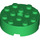 LEGO Green Kostka 4 x 4 Kulatá s otvorem (87081)