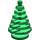 LEGO Green Pine Strom (Malý) 3 x 3 x 4 (2435)