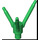 LEGO Green Rostlina Základna s Tři Branches (24855)