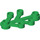 LEGO Green Rostlina Listy 4 x 3 (2423)