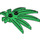 LEGO Green Rostlina Listy 6 x 5 Swordleaf s klipem (mezera v klipu) (30239)