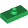 LEGO Green Deska 1 x 2 s 1 Stud (s drážkou) (3794 / 15573)