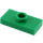 LEGO Green Deska 1 x 2 s 1 Stud (bez spodní drážky) (3794)