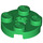LEGO Green Deska 2 x 2 Kulatá s osa otvorem (s otvorem pro nápravu &#039;X&#039;) (4032)