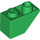LEGO Green Sklon 1 x 2 (45°) Převrácený (3665)