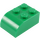 LEGO Green Sklon Kostka 2 x 3 s Zakřivená Rohí část (6215)
