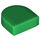 LEGO Green Dlaždice 1 x 1 Polovina Oval (24246 / 35399)