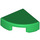 LEGO Green Dlaždice 1 x 1 Čtvrtletí Kruh (25269 / 84411)