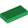 LEGO Green Dlaždice 1 x 2 s Groove (3069 / 30070)