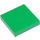 LEGO Green Tile 2 x 2 s Groove (3068 / 88409)