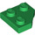 LEGO Green Klín Deska 2 x 2 Cut Roh (26601)