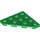 LEGO Green Klín Deska 4 x 4 Roh (30503)