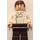 LEGO Han Solo s Bílá Košile s Wrinkles a Dark Hnědá Nohy s Hladký Vlasy Minifigurka