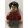 LEGO Harry Potter s Tmavě červená Plaid Košile a Šedá Nohy Minifigurka