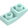 LEGO Světlá aqua Sklon 1 x 2 Zakřivený Převrácený (24201)