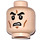 LEGO Světlá tělová Angry Clone Hlava (Zapuštěný pevný cvoček) (3626 / 12817)