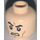 LEGO Světlá tělová Angry Clone Hlava (Zapuštěný pevný cvoček) (3626 / 12817)