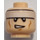LEGO Light Flesh Batman Hlava s White Stripe Dekorace (Zapuštěný masivní čep) (76761 / 99785)
