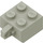 LEGO Light Gray Závěs Kostka 2 x 2 Zamykání s 1 Finger Vertikální (žádný otvor pro nápravu) (30389)