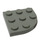 LEGO Light Gray Deska 3 x 3 Kulatá Roh (30357)