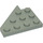 LEGO Light Gray Klín Deska 4 x 4 Křídlo Pravá (3935)