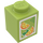 LEGO Limetková Kostka 1 x 1 s Juice Carton (3005 / 95666)