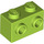 LEGO Lime Kostka 1 x 2 s Study na Jeden Postranní (11211)