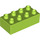 LEGO Lime Duplo Kostka 2 x 4 (3011 / 31459)