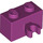 LEGO Magenta Kostka 1 x 2 s Vertikální Klip (Otevřít klip &#039;O&#039;) (42925 / 95820)