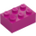 LEGO Magenta Kostka 2 x 3 (3002)