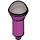 LEGO Magenta Microphone s Polovina Metallic stříbrný Horní (21009 / 50511)