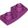 LEGO Magenta Sklon 1 x 2 Zakřivený Převrácený (24201)