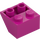 LEGO Magenta Sklon 2 x 2 (45°) Převrácený s plochou distanční vložkou vespod (3660)