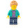 LEGO Man v Dark Turquoise Jacket Minifigurka