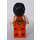 LEGO Man v oranžový Zipper Jacket s White Paže Minifigurka
