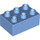LEGO Medium Blue Duplo Kostka 2 x 3 (87084)