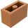 LEGO Medium Dark Flesh Kostka 1 x 2 se spodní trubkou (3004 / 93792)