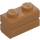 LEGO Středně tmavá tělová Kostka 1 x 2 s Embossed Bricks (98283)